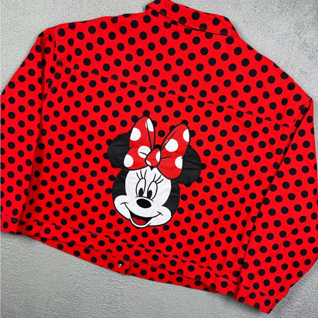 Disney Minnie Mouse Polkadot Jean Jacket